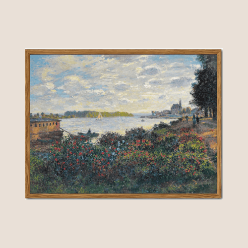 Framed Claude Monet Wall Art – Impressionist Landscape Canvas