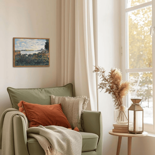 Framed Claude Monet Wall Art – Impressionist Landscape Canvas