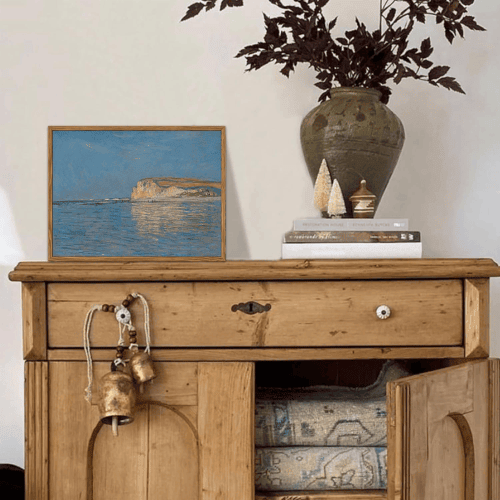 Framed Claude Monet Coastal Wall Art