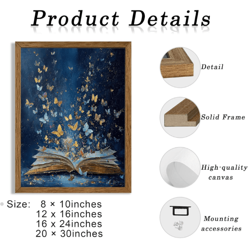 Ethereal Forest & Sunset Framed Canvas Art