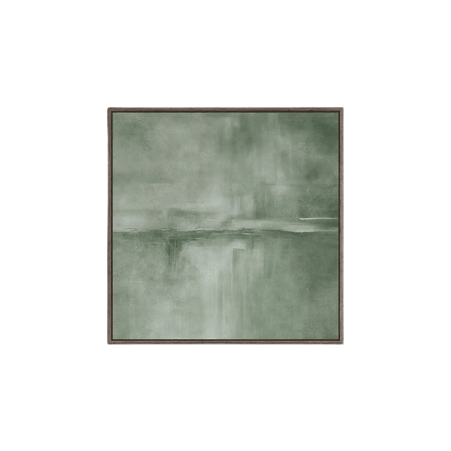 Modern Abstract Square Framed Art – Minimalist Monochrome Canvas Print