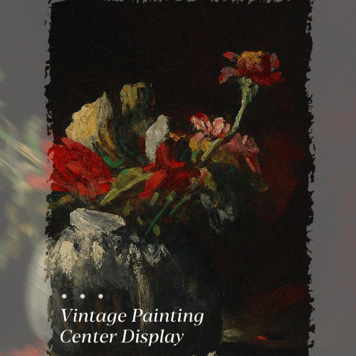 Vintage Floral Gold Framed Art – Classic Botanical Still Life