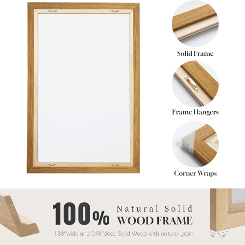 Modern Misty Pine Forest 3-Piece Framed Set – Emerald Watercolor Landscape