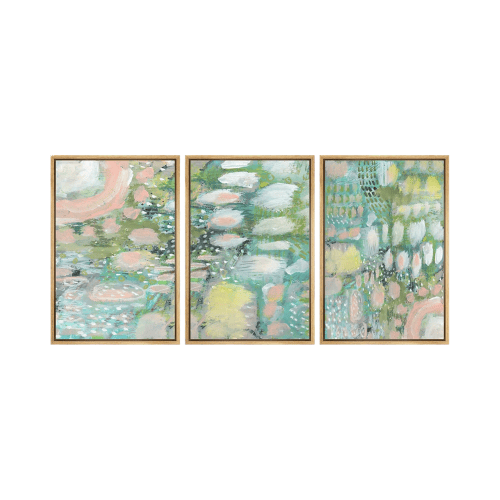 Modern "Chic Prism" 3-Piece Framed Set