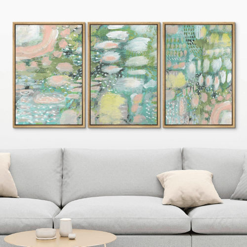 Modern "Chic Prism" 3-Piece Framed Set