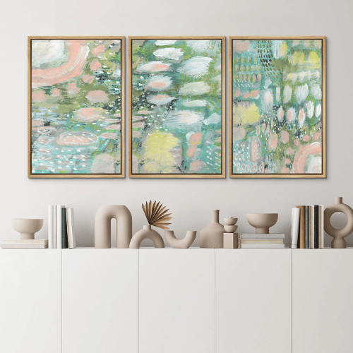 Modern "Chic Prism" 3-Piece Framed Set