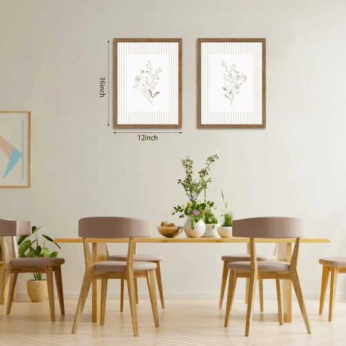 Modern "Meadow & Bloom" Canvas Set – Vintage Wildflower & Country Field Landscapes