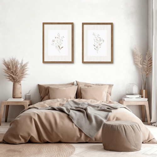 Modern "Meadow & Bloom" Canvas Set – Vintage Wildflower & Country Field Landscapes